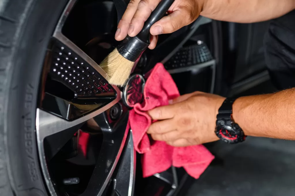 préparer le nettoyage des jantes