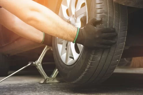 changement de pneu à domicile